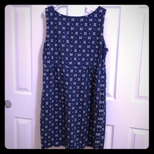 Blue Printed Joe Fresh Sleeveless Dress